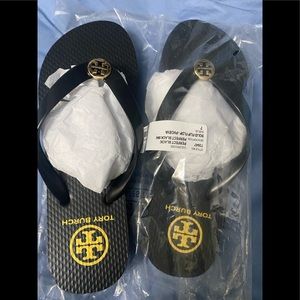 Tory Burch Flip Flop 🩴 Black Sandals. Size 7